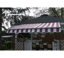 Markiza elektryczna 250x200 Bordo-Beż STD