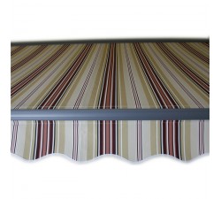 Markiza tarasowa ANTRACYT 200x150 Beż-Bordo PREM