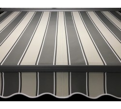 Markiza tarasowa ANTRACYT 450x300 Szaro-Szara PREM
