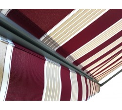 Markiza tarasowa ANTRACYT 250x200 Bordo-Beż STD