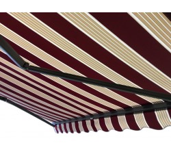 Markiza elektryczna 300x250 Bordo-Beż STD