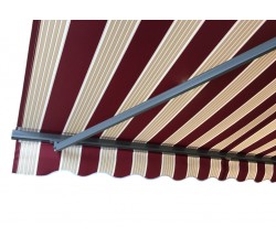 Markiza tarasowa ANTRACYT 350x300 Bordo-Beż PREM