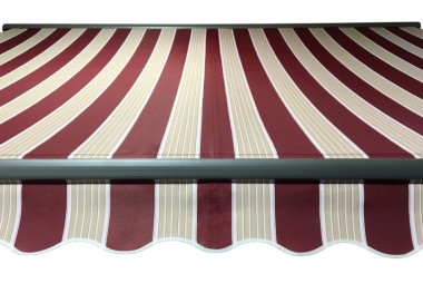 Markiza tarasowa ANTRACYT 450x300 Bordo-Beż PREM