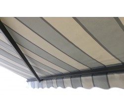 Markiza tarasowa ANTRACYT 350x300 Szare Pasy STD