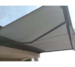 Markiza tarasowa ANTRACYT 300x250 Szary Jasny PREM