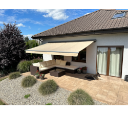 Markiza tarasowa ANTRACYT 450x300 Beżowa PREM