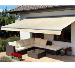 Markiza tarasowa ANTRACYT 450x300 Beżowa PREM