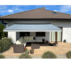 Markiza tarasowa ANTRACYT 450x300 Szary Jasny PREM