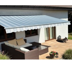 Markiza tarasowa ANTRACYT 300x250 Szare Pasy STD