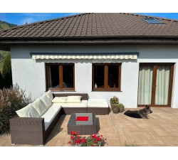 Markiza elektryczna 450x300 Szaro-Beż PREM
