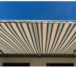 Markiza tarasowa ANTRACYT 400x300 Beż-Zielona STD