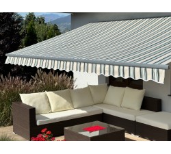 Markiza tarasowa ANTRACYT 350x300 Beż-Zielona STD