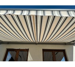 Markiza elektryczna 300x250 SzaryBeżKrem PREM