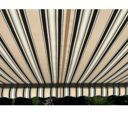 Markiza tarasowa ANTRACYT 250x200 SzaryBeżKrem STD