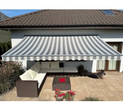 Markiza tarasowa ANTRACYT 250x200 Szaro-Szara PREM