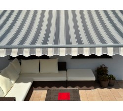Markiza elektryczna 250x200 Szaro-Szara STD