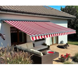 Markiza tarasowa ANTRACYT 200x150 Bordo-Beż PREM