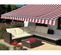 Markiza tarasowa ANTRACYT 350x300 Bordo-Beż PREM
