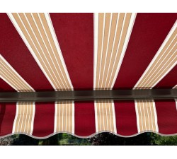 Markiza tarasowa ANTRACYT 300x250 Bordo-Beż STD