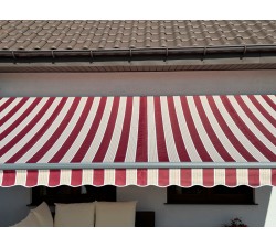 Markiza elektryczna 300x250 Bordo-Beż STD