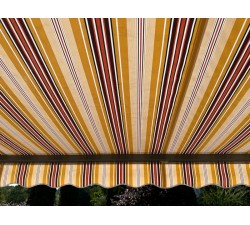 Markiza tarasowa ANTRACYT 160x120 Beż-Bordo PREM