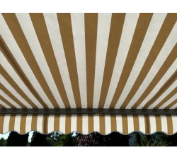 Markiza elektryczna 160x120 Beż-Biała PREM