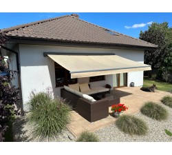 Markiza tarasowa ANTRACYT 160x120 Beżowa PREM