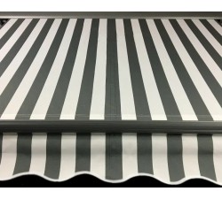 Markiza tarasowa ANTRACYT 300x250 Szaro-Biała PREM
