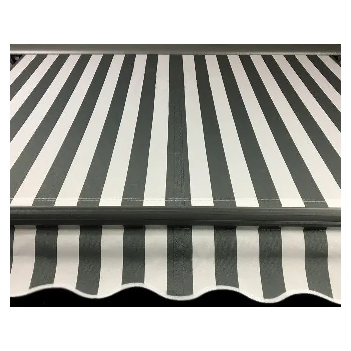 Markiza elektryczna 350x300 Szaro-Biała PREM Markiza elektryczna 350x300 Szaro-Biała PREM