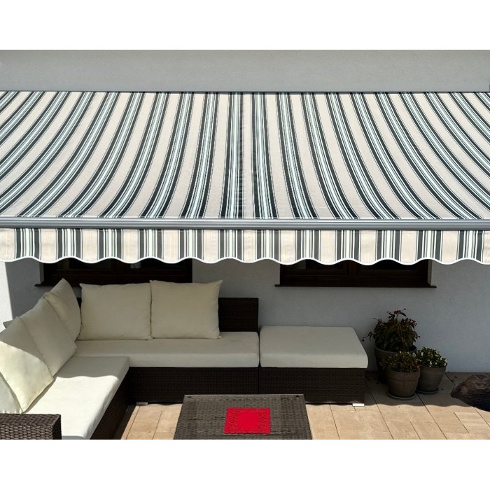Markiza tarasowa ANTRACYT 400x300 Beż-Zielona STD Markiza tarasowa ANTRACYT 400x300 Beż-Zielona STD