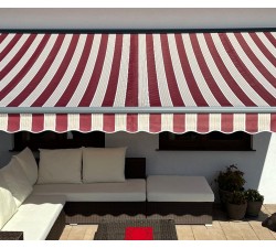 Markiza tarasowa ANTRACYT 450x300 Bordo-Beż PREM