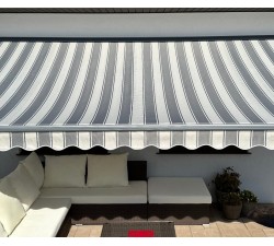 Markiza tarasowa ANTRACYT 200x150 Szaro-Szara PREM