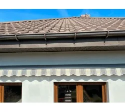 Markiza elektryczna 450x350 Szaro-Szara PREM