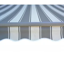 Markiza elektryczna 400x350 Szaro-Szara PREM