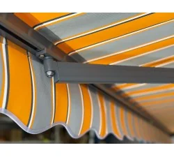 Markiza elektryczna 400x350 Szaro-Pom PREM