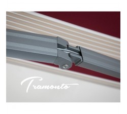 Markiza tarasowa ANTRACYT 500x300 Bordo-Beż PREM