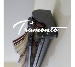 Markiza tarasowa ANTRACYT 160x120 Beż-Bordo PREM