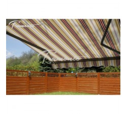 Markiza tarasowa ANTRACYT 500x300 Beż-Bordo PREM
