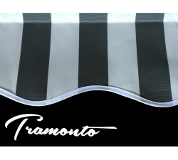 Markiza tarasowa ANTRACYT 350x300 Szaro-Biała STD