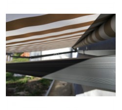 Markiza tarasowa ANTRACYT 300x250 Beż-Biała PREM