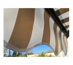 Markiza tarasowa ANTRACYT 160x120 Beż-Biała PREM