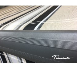 Markiza tarasowa ANTRACYT 250x200 SzaryBeżKrem STD