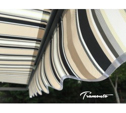 Markiza tarasowa ANTRACYT 200x150 SzaryBeżKrem PREM