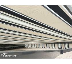 Markiza tarasowa ANTRACYT 450x300 SzaryBeżKrem PREM