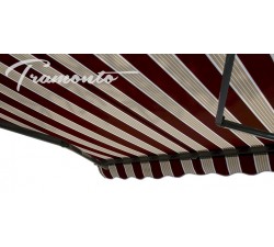 Markiza tarasowa ANTRACYT 450x300 Bordo-Beż STD