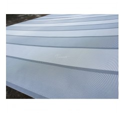 Markiza tarasowa ANTRACYT 450x300 Szare Pasy STD