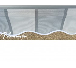 200x150 Szare Pasy Poszycie Markizy Materiał