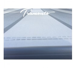 Markiza tarasowa ANTRACYT 450x300 Szare Pasy STD