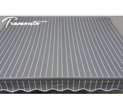 Markiza tarasowa ANTRACYT 500x300 Szare Paski STD