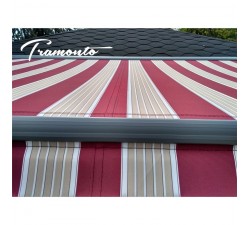 Markiza tarasowa ANTRACYT 300x250 Bordowo-Beżowa